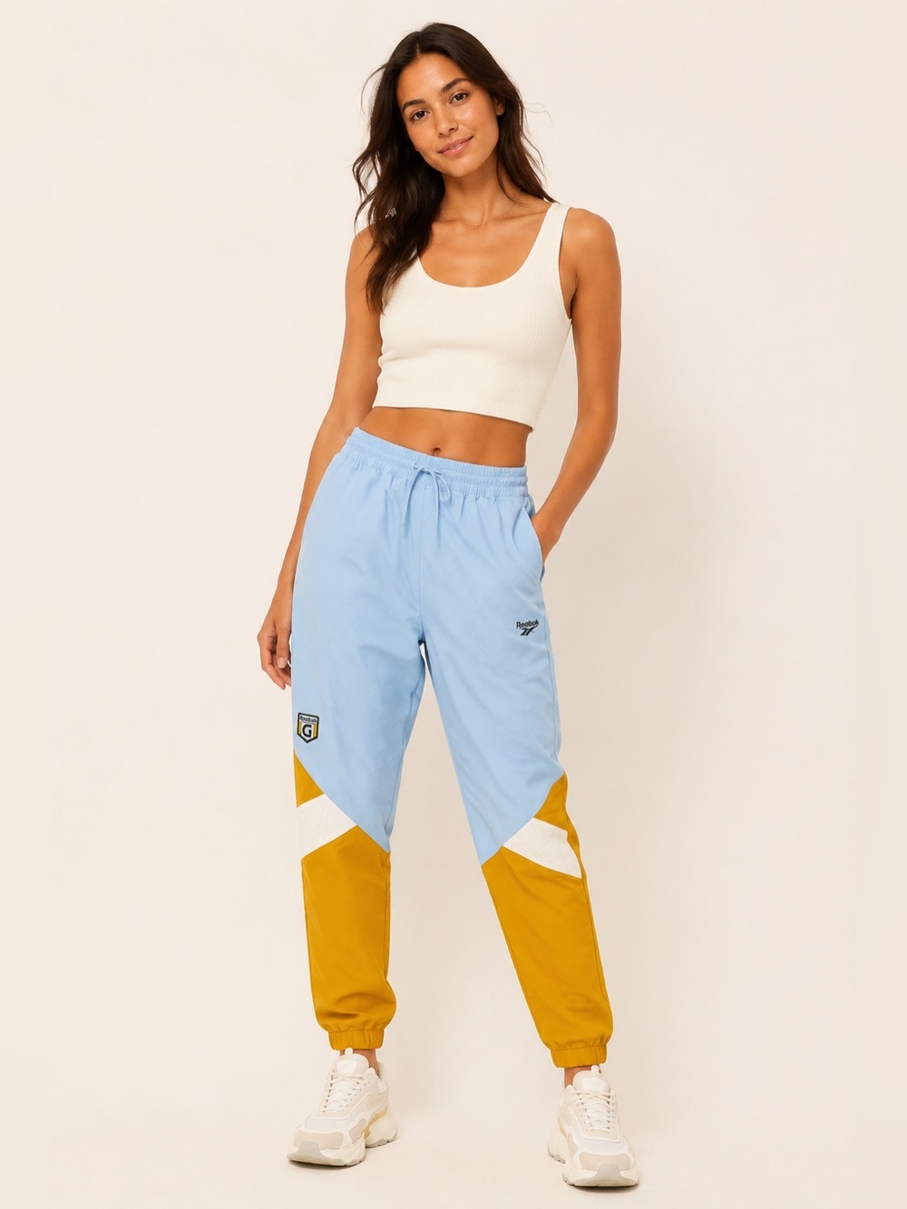Reebok x Gigi Hadid colour block joggers